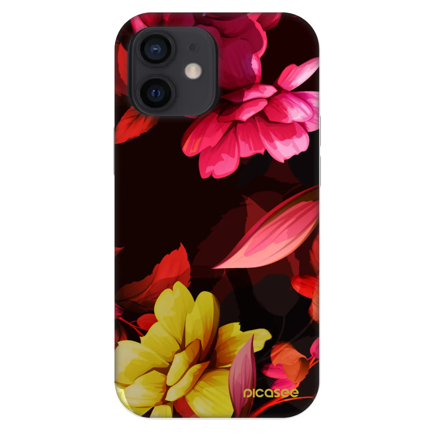 Picasee Fashion Case pro Apple iPhone 12 mini - Dark Peonny