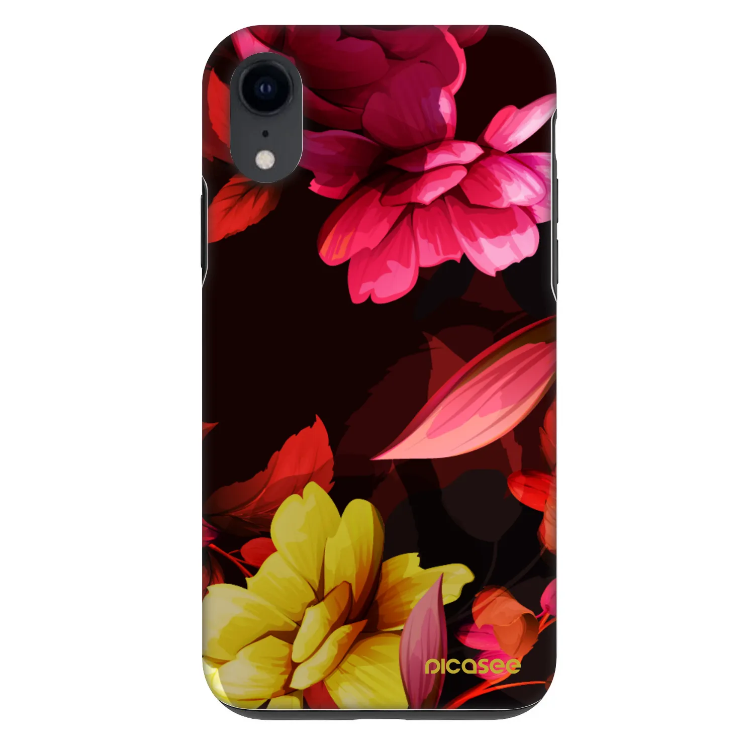 Picasee Fashion Case pro Apple iPhone XR - Dark Peonny