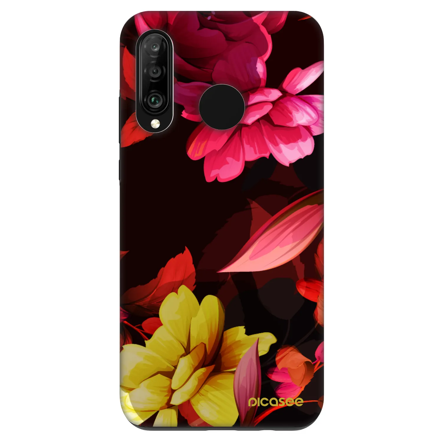 Picasee Fashion Case pro Huawei P30 Lite - Dark Peonny
