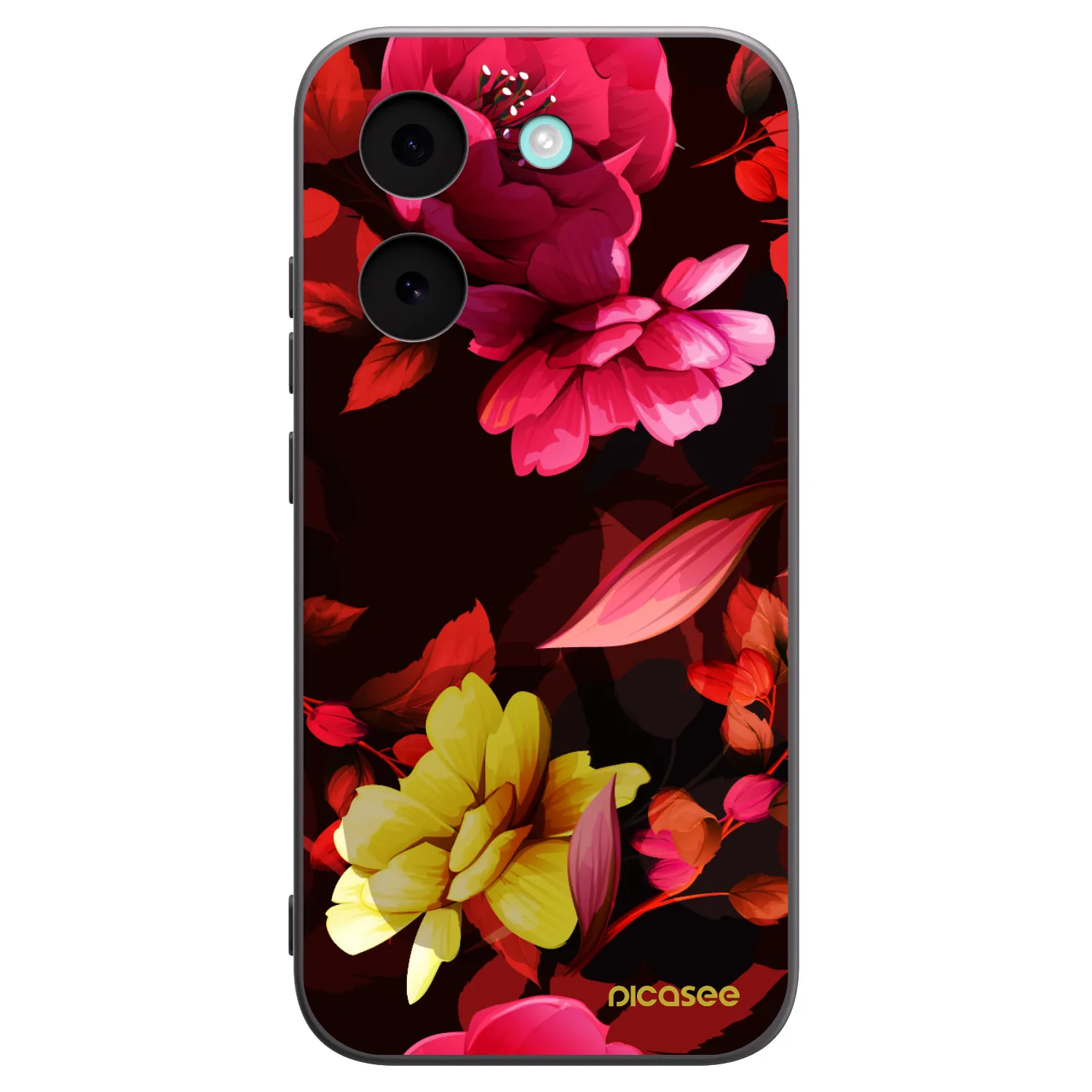 Picasee silikonový černý obal pro Xiaomi Poco X8 Pro - Dark Peonny