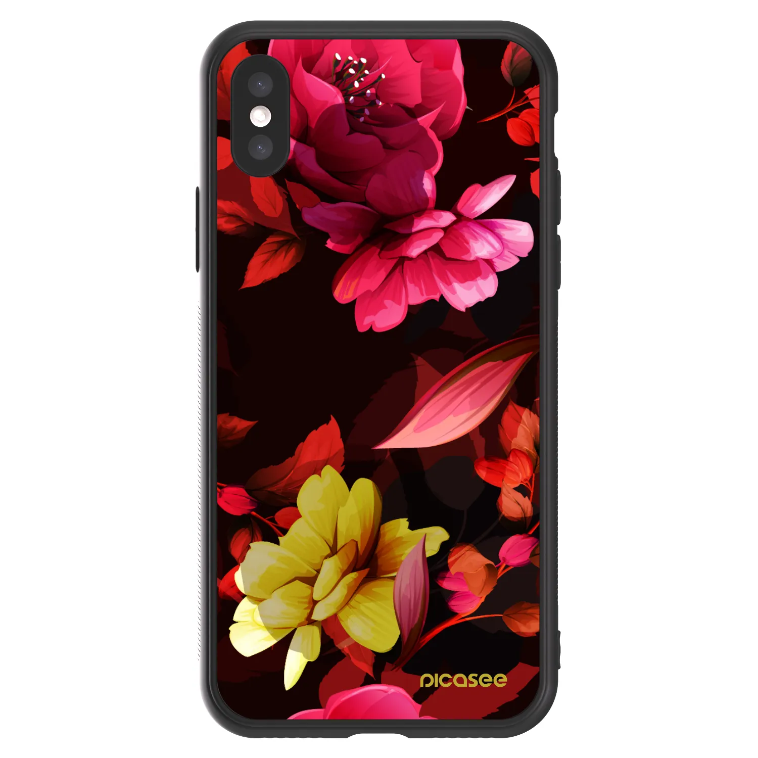Picasee ULTIMATE CASE pro Apple iPhone X/XS - Dark Peonny