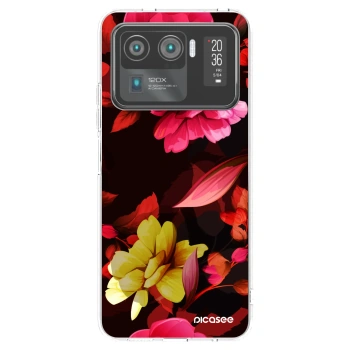 Picasee silikonový průhledný obal pro Xiaomi Mi 11 Ultra - Dark Peonny