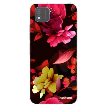 Picasee silikonový průhledný obal pro Realme C11 (2021) - Dark Peonny