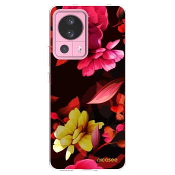Picasee silikonový průhledný obal pro Xiaomi 13 Lite - Dark Peonny