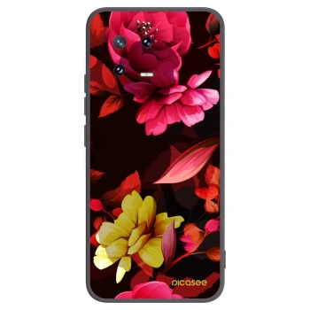 Picasee silikonový černý obal pro Xiaomi 13 Pro - Dark Peonny
