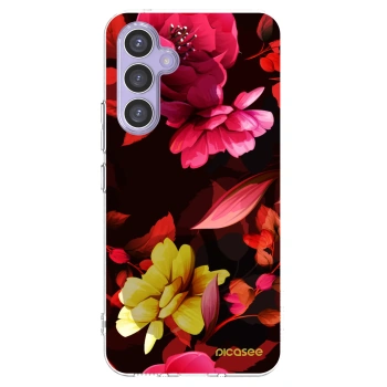Picasee silikonový průhledný obal pro Samsung Galaxy A54 5G A546B - Dark Peonny