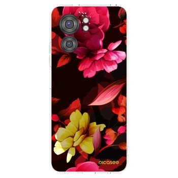 Picasee silikonový průhledný obal pro Motorola Edge 40 - Dark Peonny