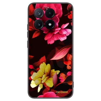 Picasee silikonový černý obal pro Xiaomi Poco X6 Pro - Dark Peonny