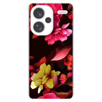 Picasee silikonový průhledný obal pro Xiaomi Redmi Note 13 Pro+ 5G - Dark Peonny