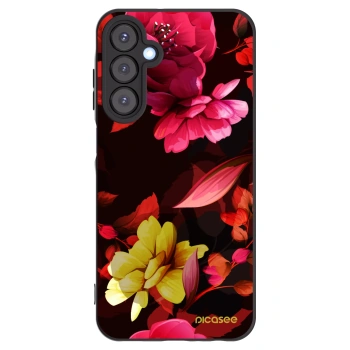 Picasee silikonový černý obal pro Samsung Galaxy A25 A256B 5G - Dark Peonny