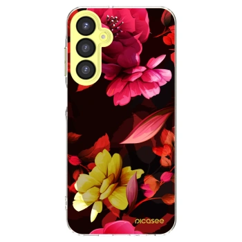 Picasee silikonový průhledný obal pro Samsung Galaxy A25 A256B 5G - Dark Peonny