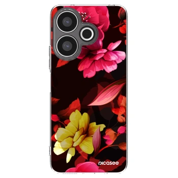 Picasee silikonový průhledný obal pro Xiaomi Redmi 13 4G - Dark Peonny