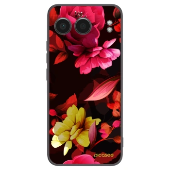 Picasee silikonový černý obal pro OnePlus Nord 4 - Dark Peonny