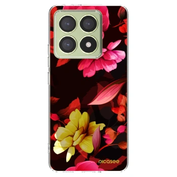 Picasee silikonový průhledný obal pro Xiaomi 14T - Dark Peonny