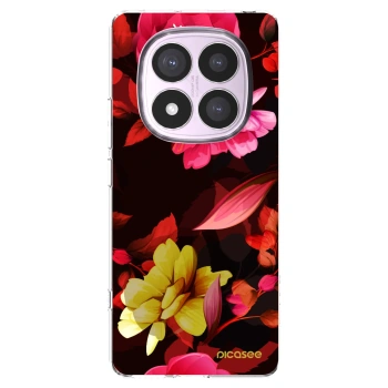 Picasee silikonový průhledný obal pro Xiaomi Redmi Note 14 Pro 5G - Dark Peonny
