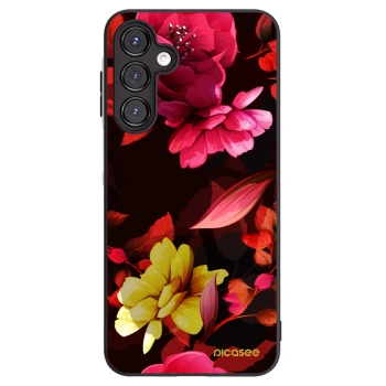Picasee silikonový černý obal pro Samsung Galaxy A16 5G - Dark Peonny