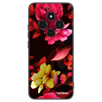 Picasee silikonový černý obal pro Xiaomi Poco C75 - Dark Peonny