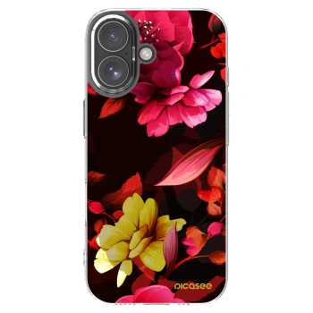 Picasee silikonový průhledný obal pro Apple iPhone 17 - Dark Peonny