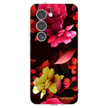 Picasee silikonový průhledný obal pro Xiaomi Redmi 15 5G - Dark Peonny