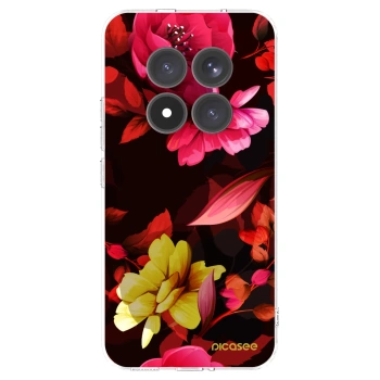 Picasee silikonový průhledný obal pro Xiaomi Redmi Note 15 Pro+ - Dark Peonny
