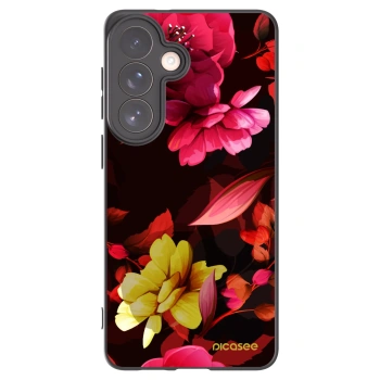 Picasee silikonový černý obal pro Samsung Galaxy S26+ - Dark Peonny