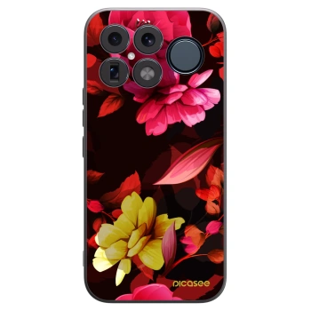 Picasee silikonový černý obal pro Xiaomi Poco F8 Ultra - Dark Peonny