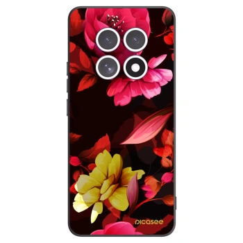 Picasee silikonový černý obal pro Xiaomi Redmi Note 15 5G - Dark Peonny
