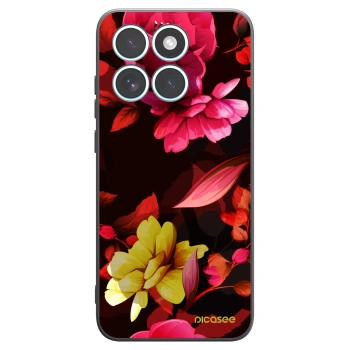 Picasee silikonový černý obal pro Motorola Edge 70 Fusion - Dark Peonny