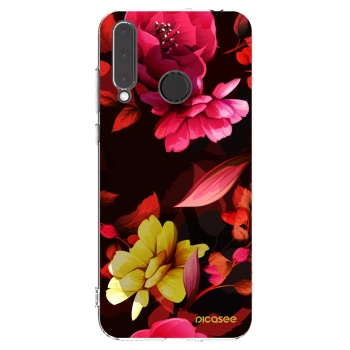 Picasee silikonový průhledný obal pro Honor 20 Lite - Dark Peonny