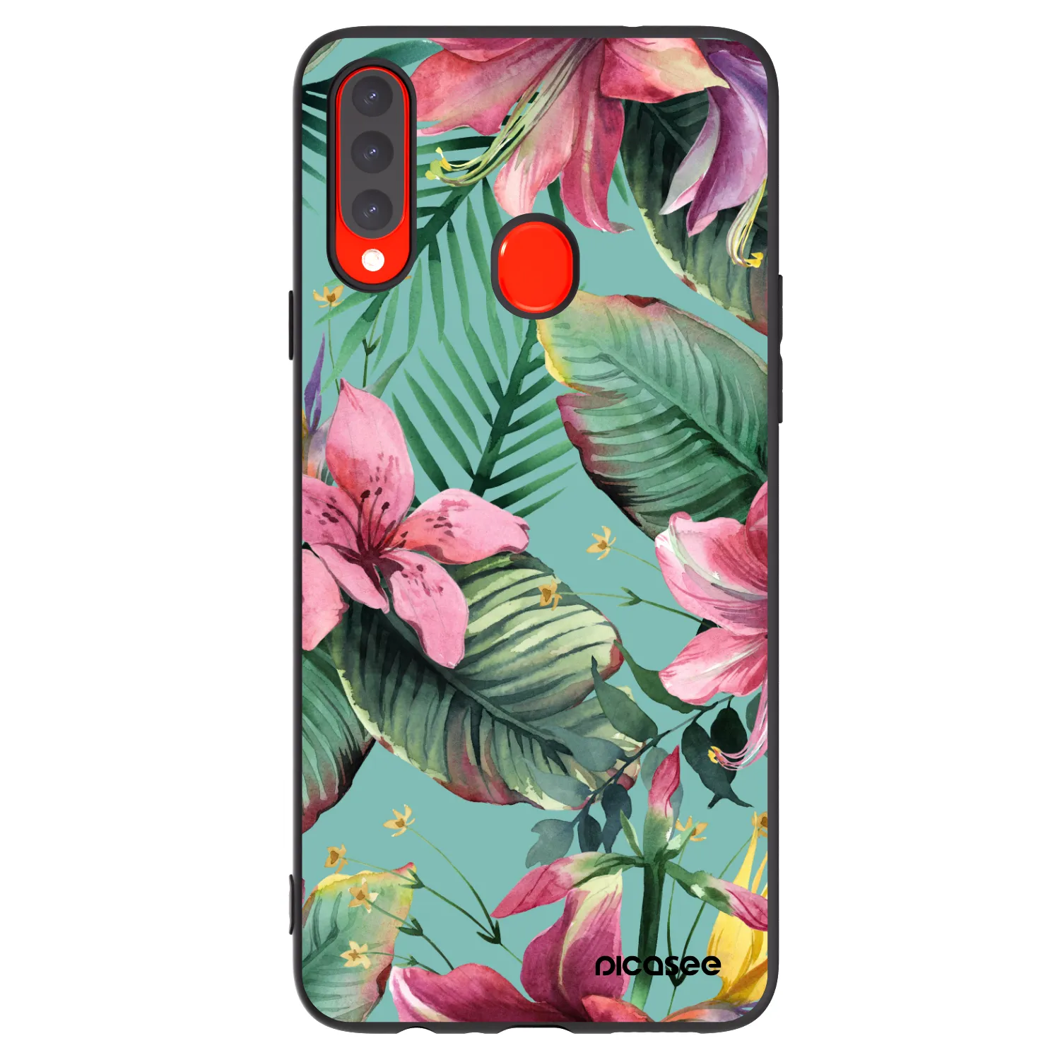 Picasee silikonový černý obal pro Samsung Galaxy A20s - Hawaii