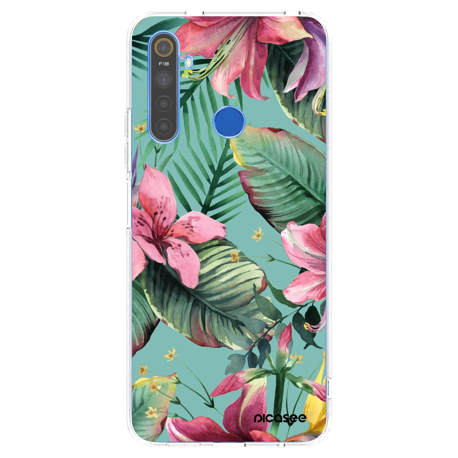 Picasee silikonový průhledný obal pro Realme 5 - Hawaii