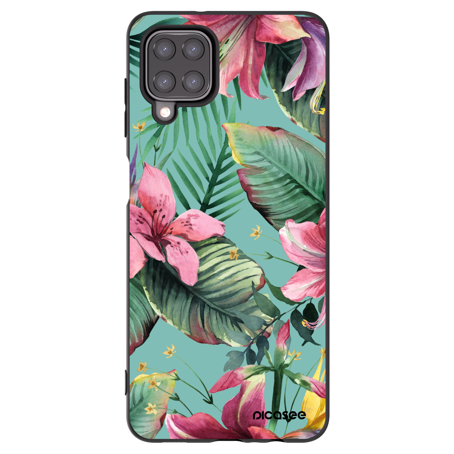 Picasee silikonový černý obal pro Samsung Galaxy A12 A125F - Hawaii