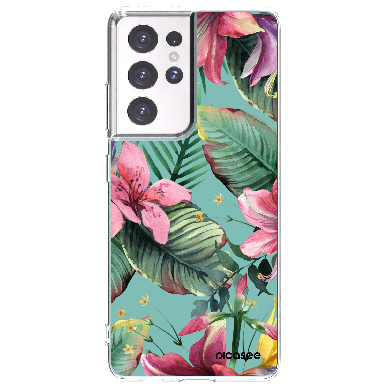 Picasee silikonový průhledný obal pro Samsung Galaxy S21 Ultra 5G G998B - Hawaii