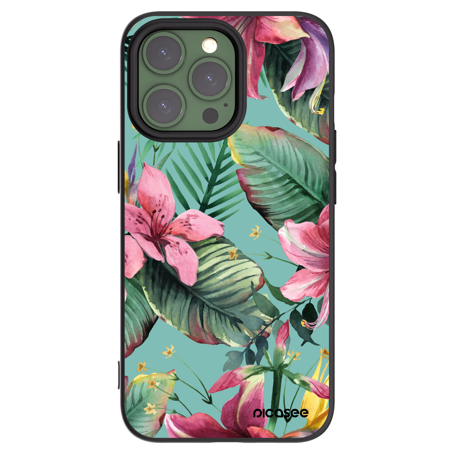 Picasee silikonový černý obal pro Apple iPhone 13 Pro - Hawaii