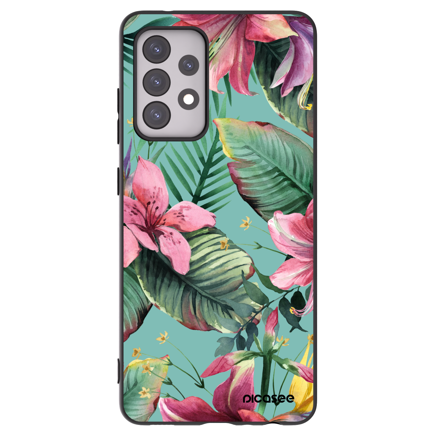 Picasee silikonový černý obal pro Samsung Galaxy A52s 5G A528B - Hawaii