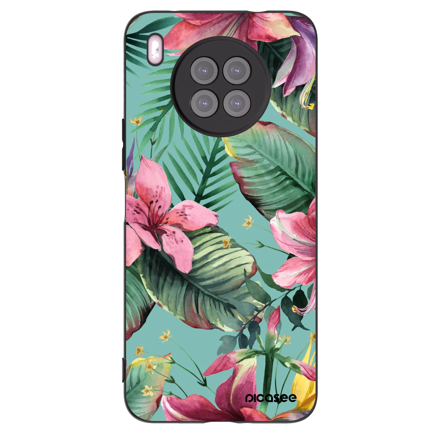 Picasee silikonový černý obal pro Huawei Nova 8i - Hawaii