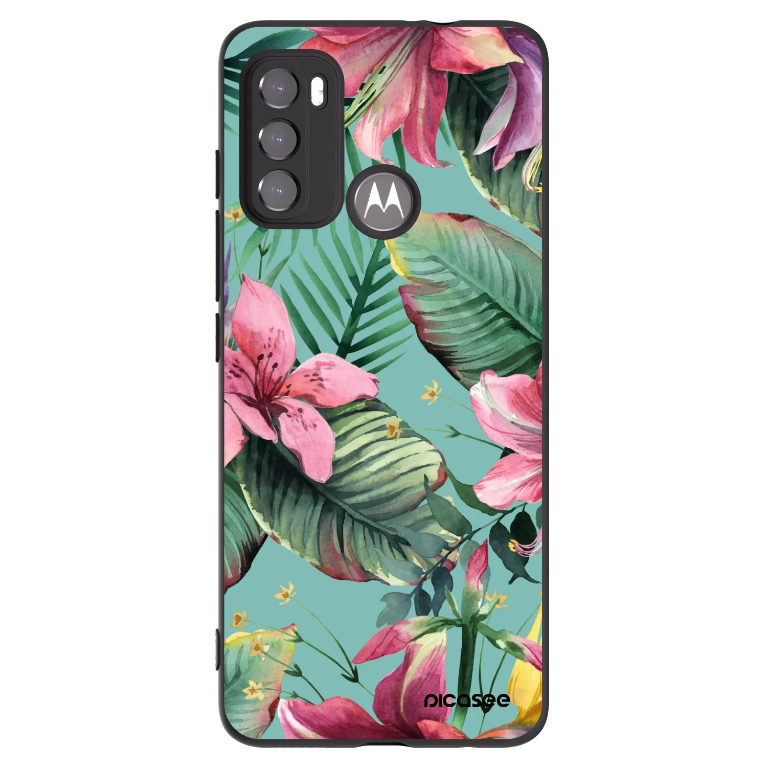 Picasee silikonový černý obal pro Motorola Moto G60 - Hawaii