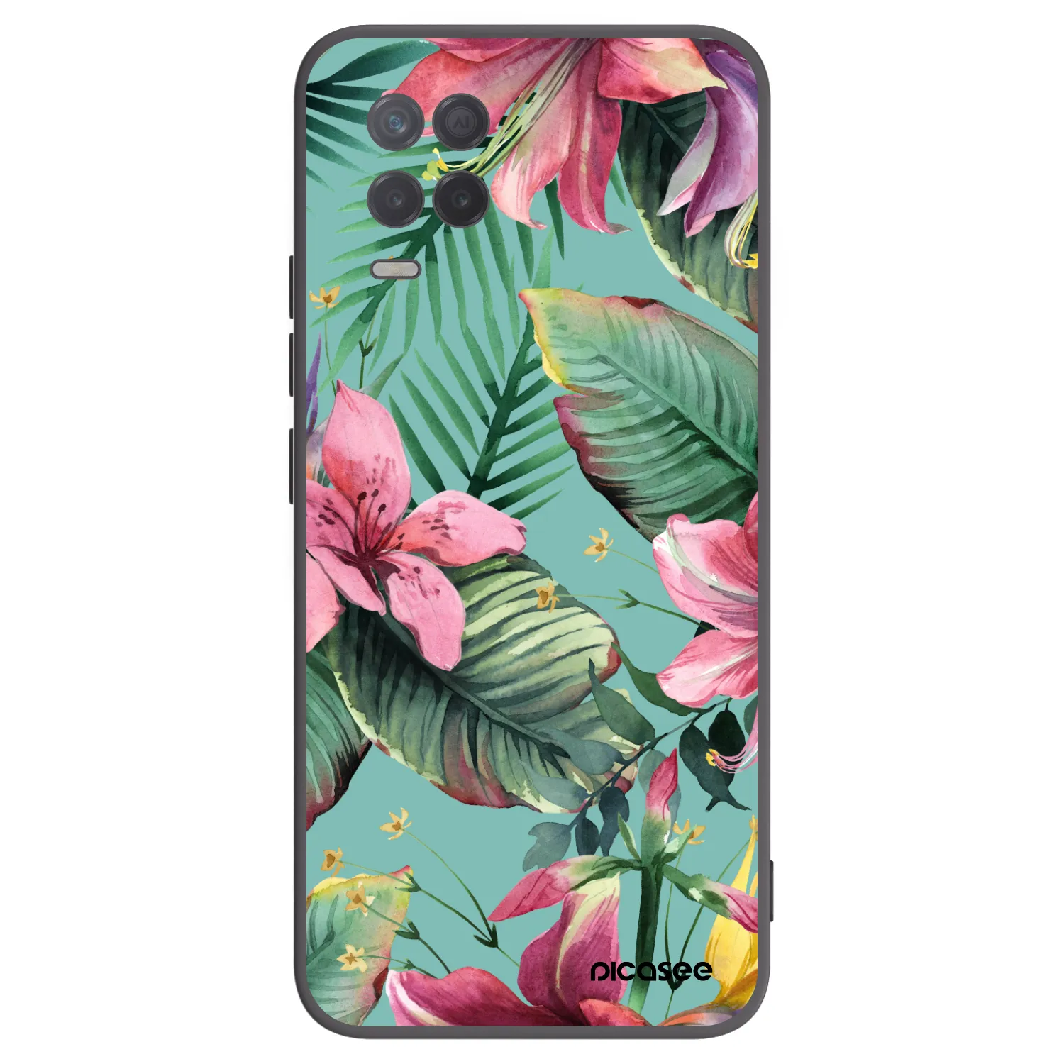 Picasee silikonový černý obal pro Realme 8 5G - Hawaii
