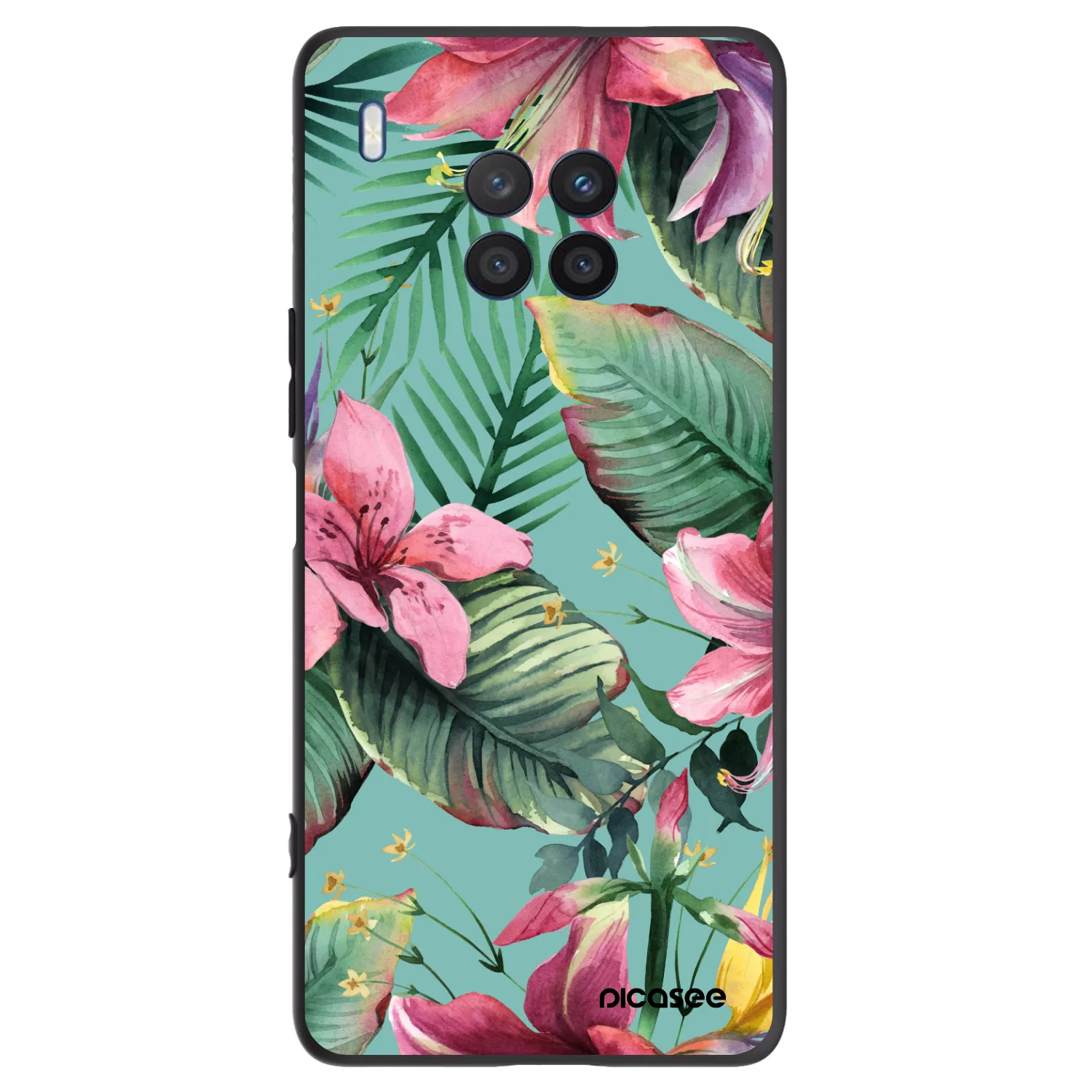 Picasee silikonový černý obal pro Honor 50 Lite - Hawaii