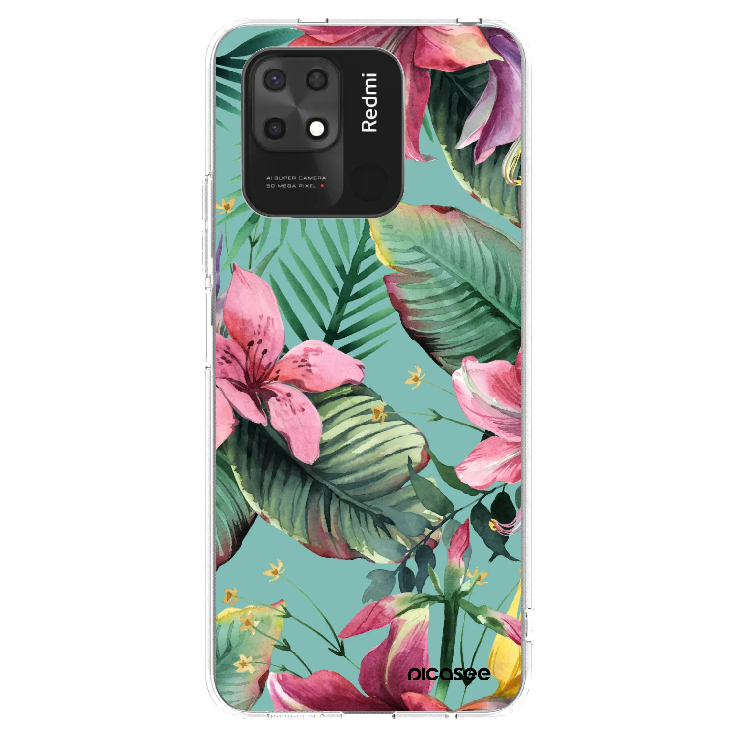 Picasee silikonový průhledný obal pro Xiaomi Redmi 10C - Hawaii