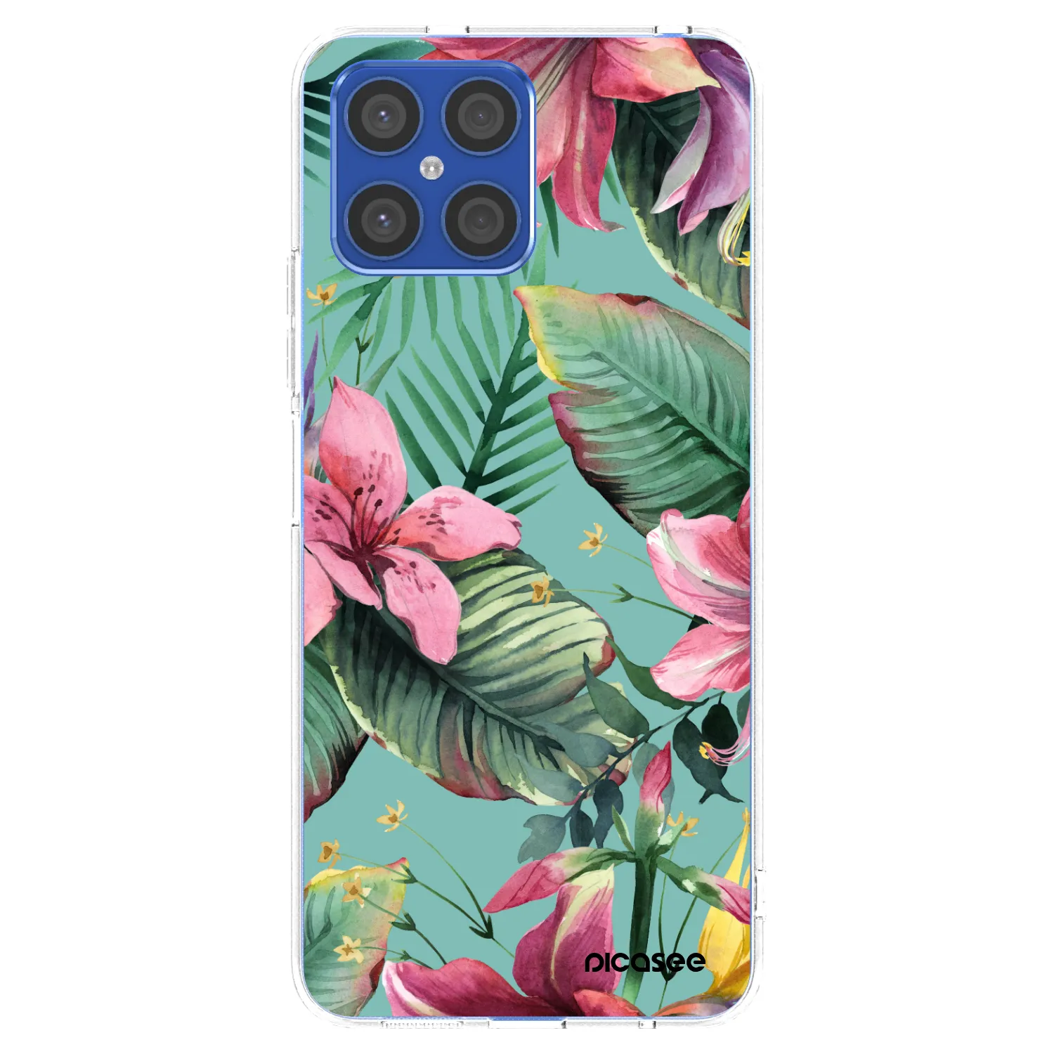 Picasee silikonový průhledný obal pro Honor X8 4G - Hawaii