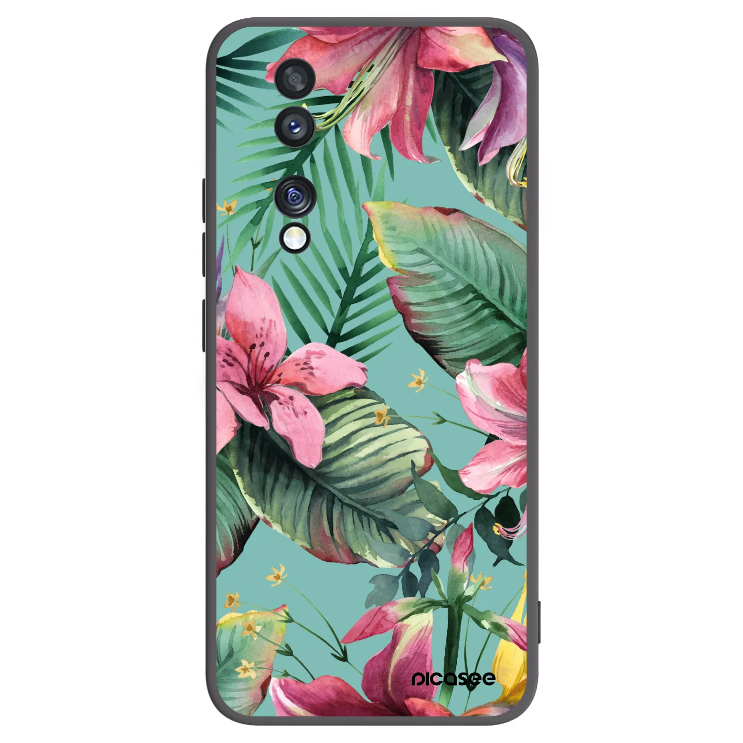 Picasee silikonový černý obal pro Honor 70 - Hawaii