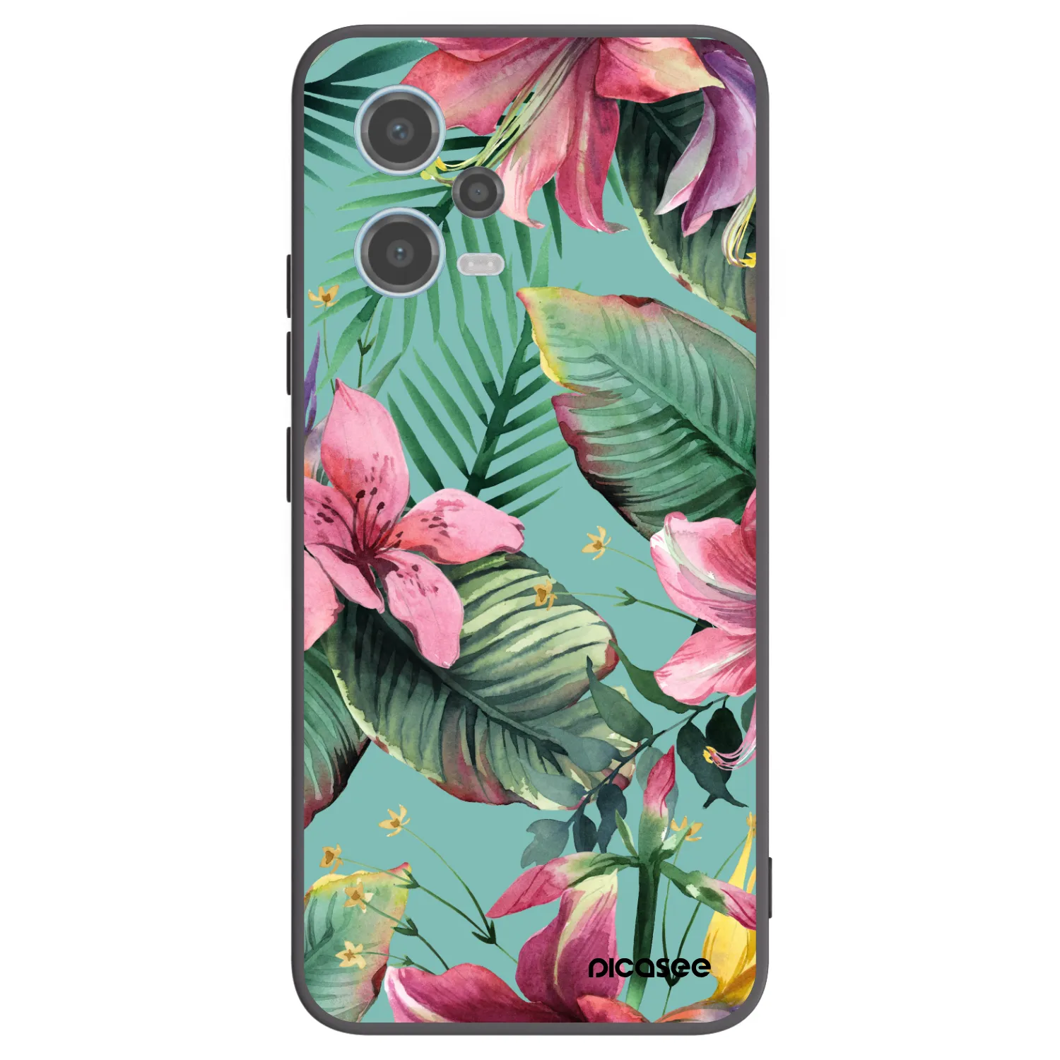 Picasee silikonový černý obal pro Xiaomi Redmi Note 12 5G - Hawaii
