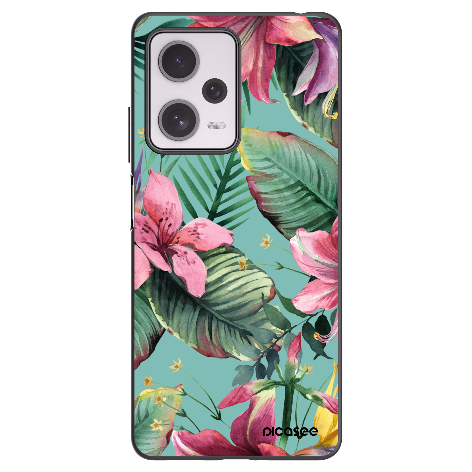Picasee silikonový černý obal pro Xiaomi Redmi Note 12 Pro+ 5G - Hawaii