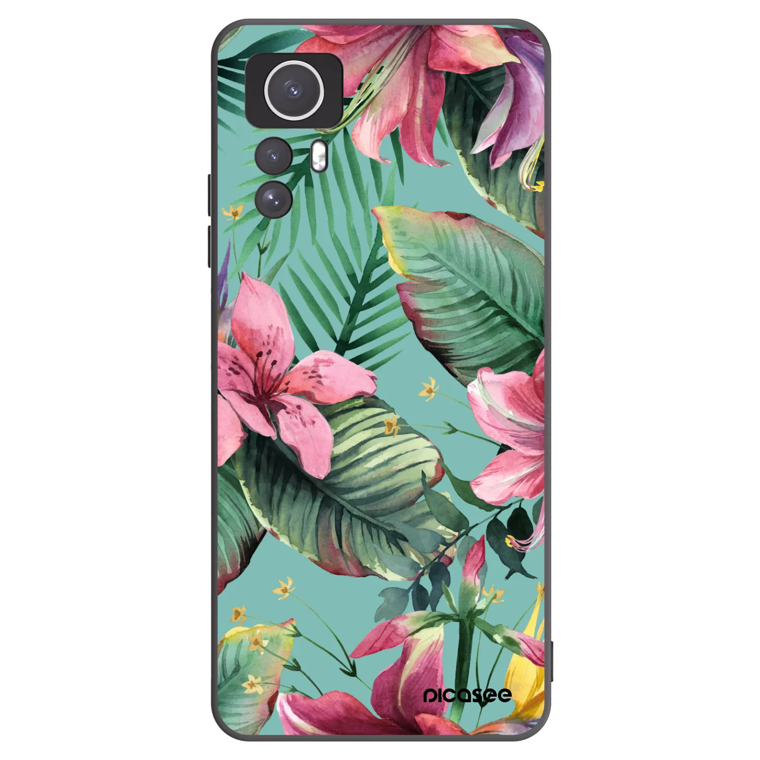 Picasee silikonový černý obal pro Xiaomi Redmi Note 12S - Hawaii