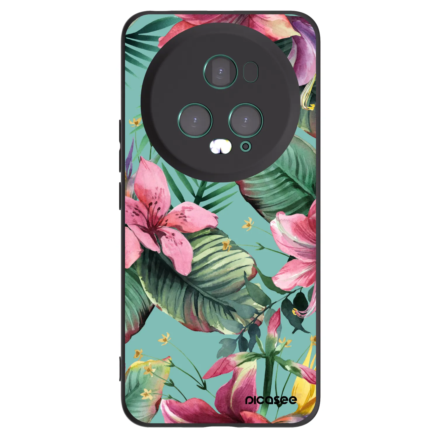 Picasee silikonový černý obal pro Honor Magic5 Pro - Hawaii