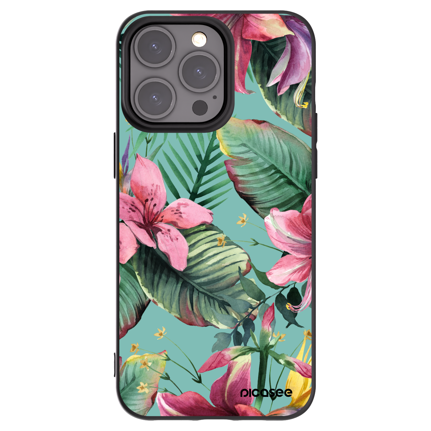 Picasee silikonový černý obal pro Apple iPhone 15 Pro Max - Hawaii