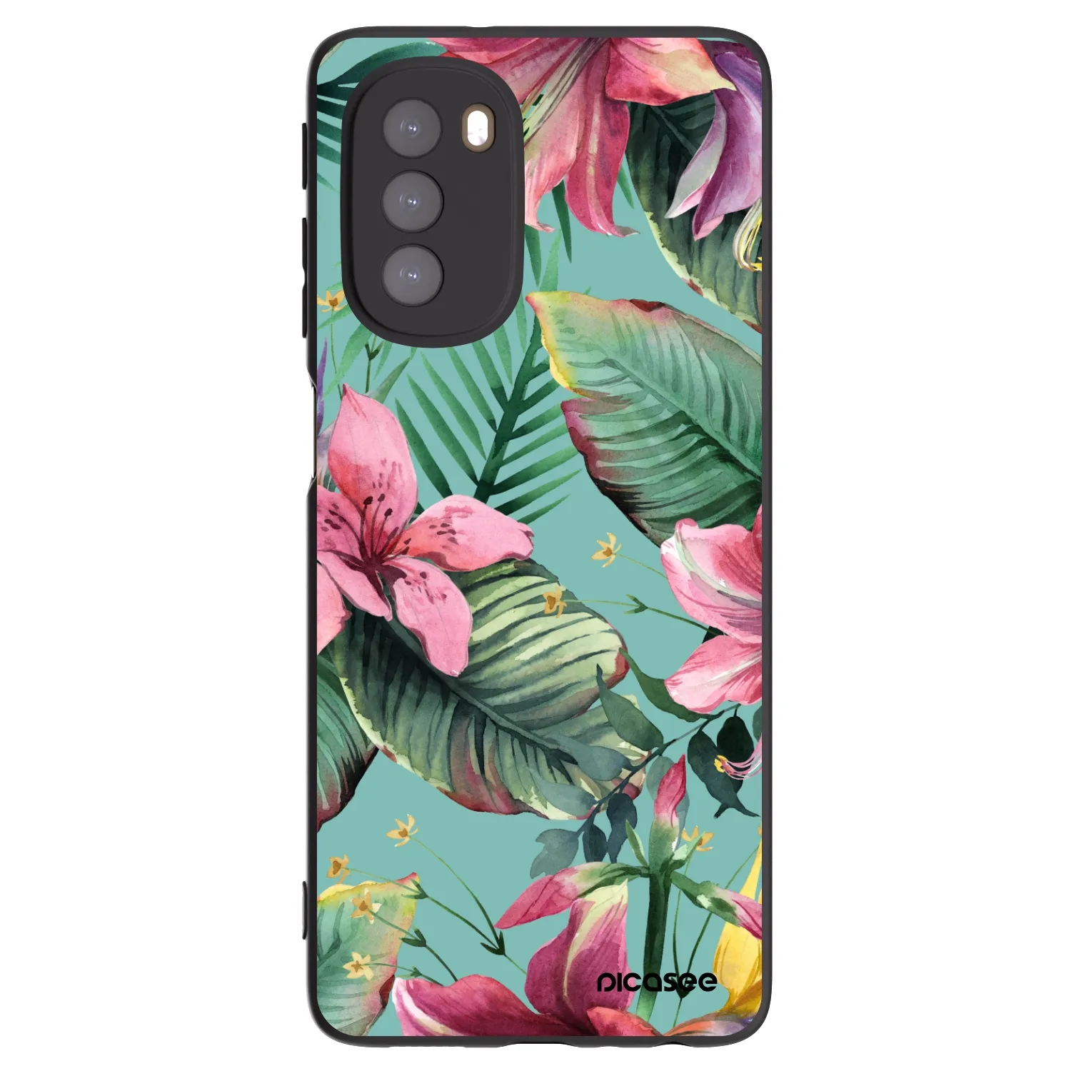 Picasee silikonový černý obal pro Motorola Moto G51 - Hawaii