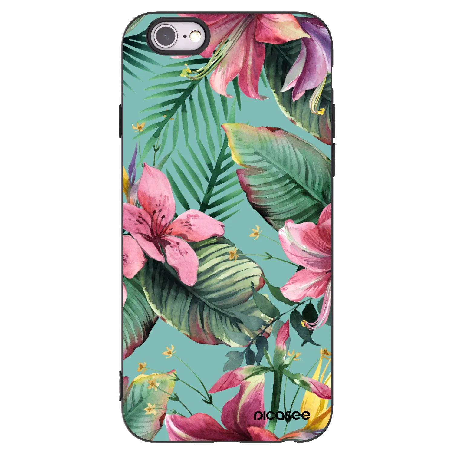Picasee silikonový černý obal pro Apple iPhone 6/6S - Hawaii