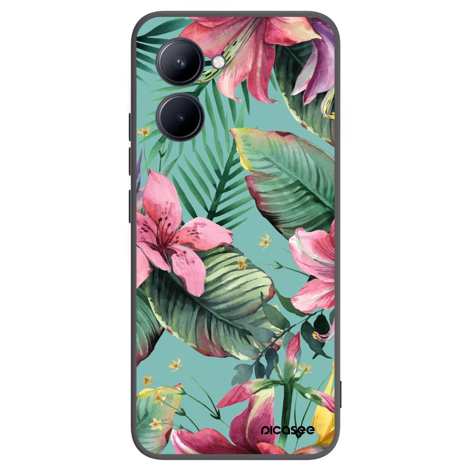 Picasee silikonový černý obal pro Realme C33 (2023) - Hawaii